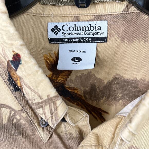 Columbia‎ Shirt Mens L Pheasant Hunting Ranch Western Homestead River Lodge - Picture 3 of 10